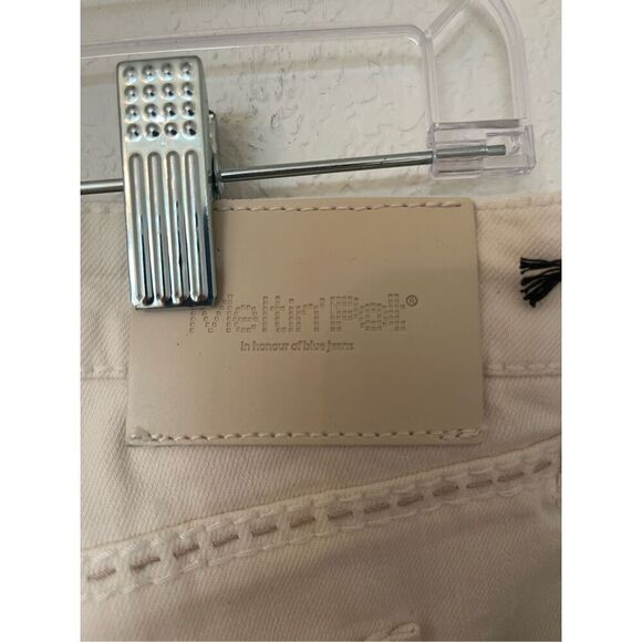 Meltin Pot Nicole PK style Bootcut Cream Denim Jeans NEW NWT - Picture 9 of 11